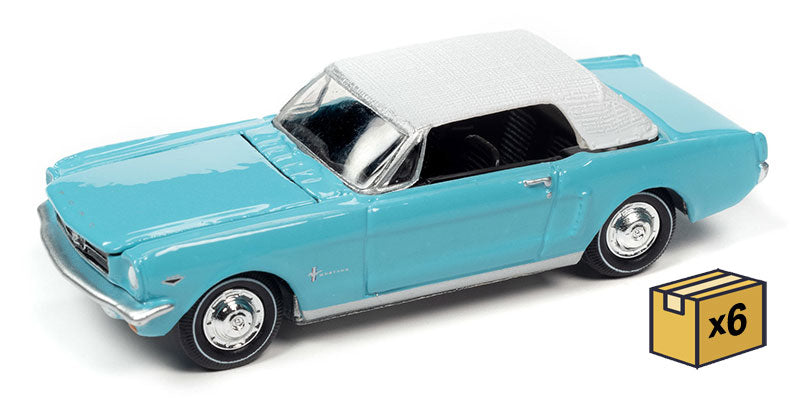Johnny Lightning JLSP273-CASE 1/64 Scale James Bond - 1965 Ford Mustang Thunderball in Caribbean Turquoise