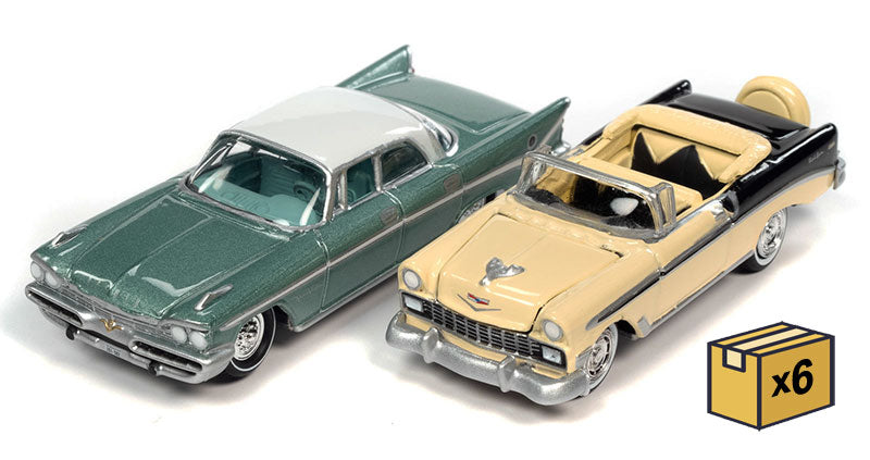 Johnny Lightning JLSP285-A-CASE 1/64 Scale 50's and Fins Pack