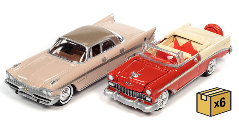 Johnny Lightning JLSP285-B-CASE 1/64 Scale 50's and Fins Twin Pack