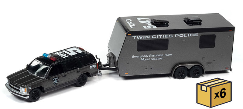 Johnny Lightning JLSP300-A-CASE 1/64 Scale Police - 1997 Chevrolet Tahoe