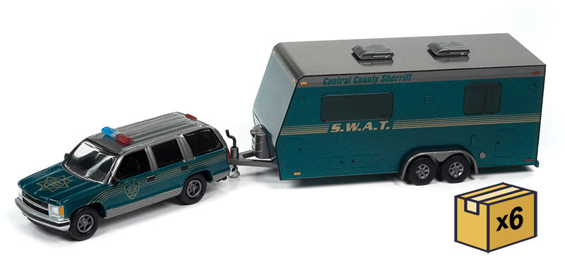 Johnny Lightning JLSP300-B-CASE 1/64 Scale Sheriff - 1997 Chevrolet Tahoe
