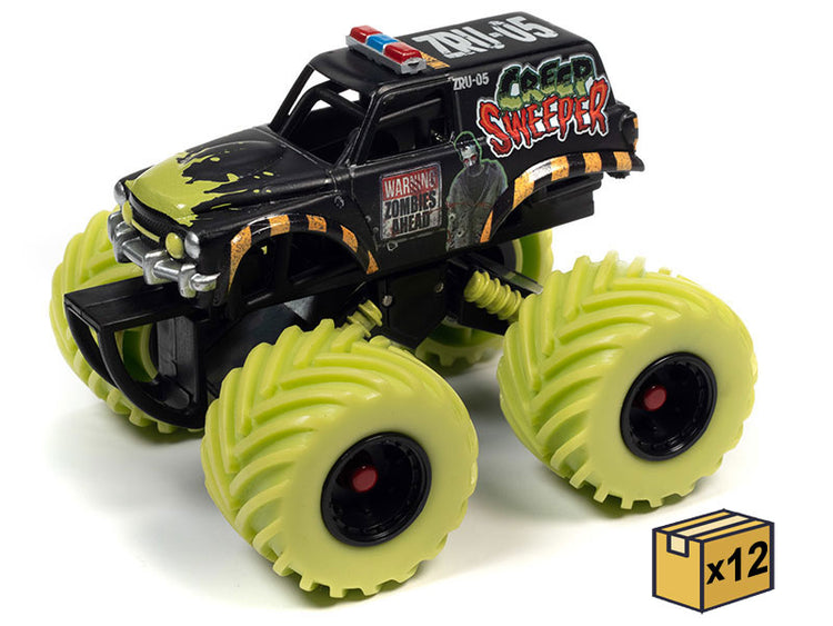 Johnny Lightning JLSP304-CASE 1/64 Scale Creep Sweeper Zombie Response Unit Monster Truck