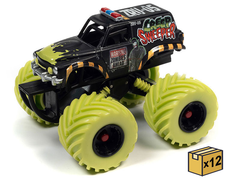 Johnny Lightning JLSP304-CASE 1/64 Scale Creep Sweeper Zombie Response Unit Monster Truck