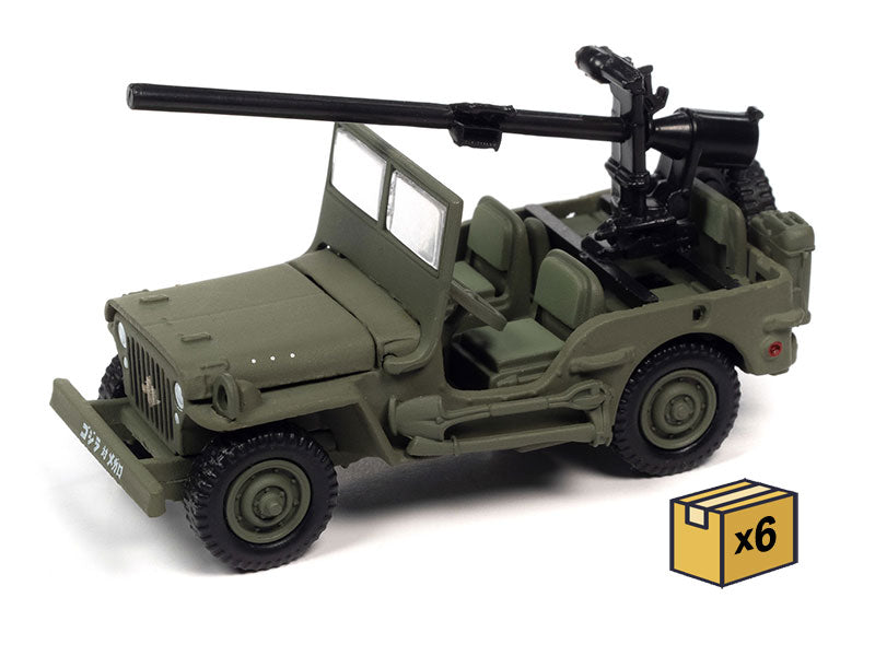 Johnny Lightning JLSP314-CASE 1/64 Scale Willys Jeep MB 1973 Godzilla vs Megalon