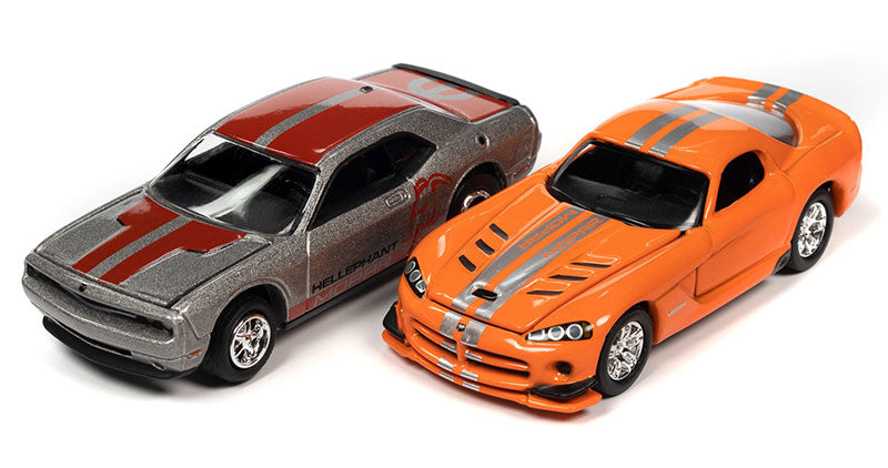 Johnny Lightning JLSP319-B 1/64 Scale Mopar Twin Pack Diecast metal body and chassis