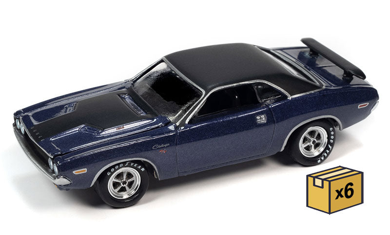 Johnny Lightning JLSP331-CASE 1/64 Scale USPS 1970 Dodge Challenger R/T in Purple