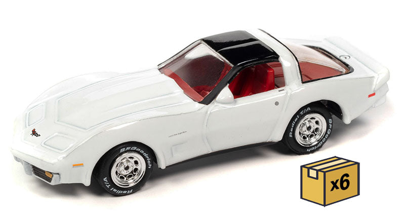 Johnny Lightning JLSP338-A-CASE 1/64 Scale 1982 Chevrolet Corvette