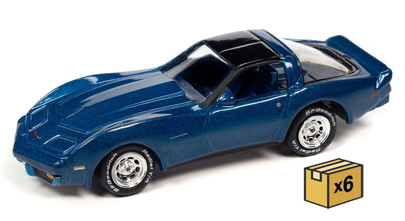 Johnny Lightning JLSP338-B-CASE 1/64 Scale 1982 Chevrolet Corvette
