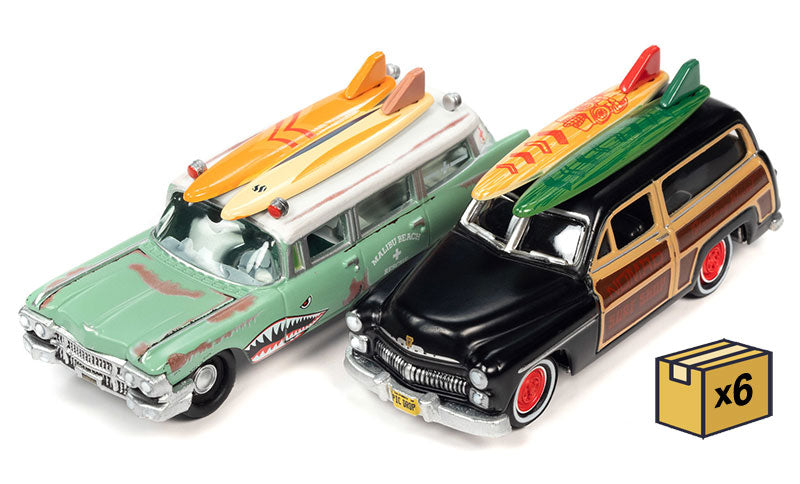 Johnny Lightning JLSP343-A-CASE 1/64 Scale Surf Rods Twin Pack