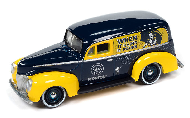 Johnny Lightning JLSP349 1/64 Scale Morton Salt - 1940 Ford Sedan Delivery