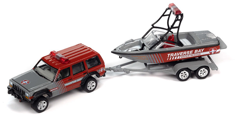 Johnny Lightning JLSP352-B 1/64 Scale Traverse Bay Water Rescue