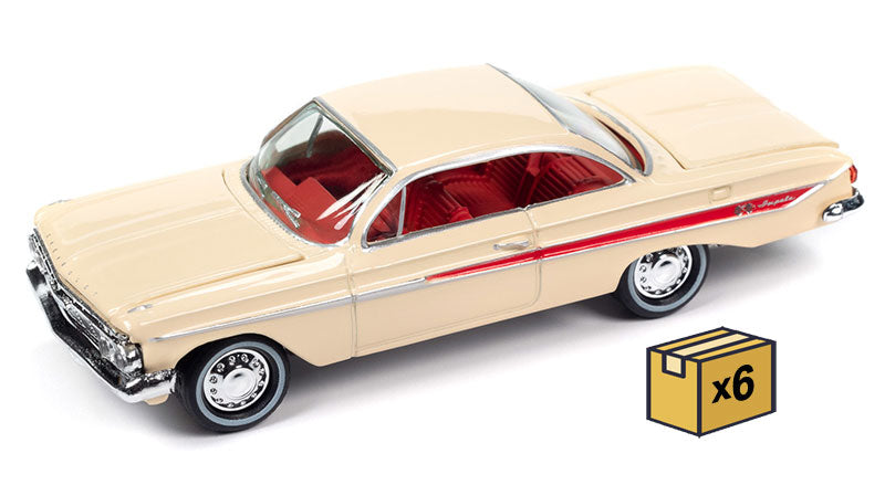 Johnny Lightning JLSP353-A-CASE 1/64 Scale 1961 Chevrolet Impala