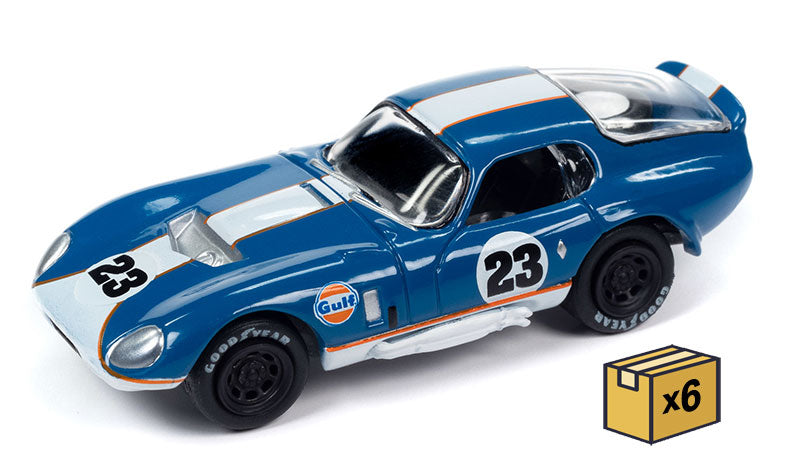 Johnny Lightning JLSP356-B-CASE 1/64 Scale Gulf - 1965 Shelby Daytona