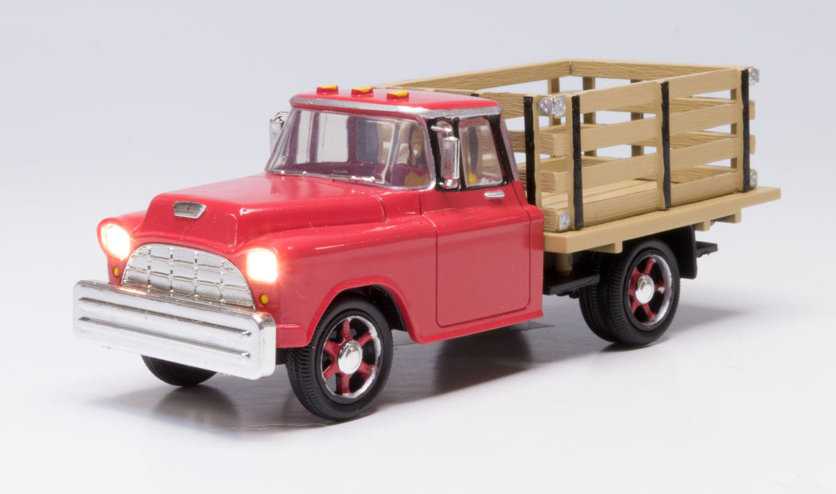 Woodland Scenics 5975 O Scale Just Plug(R) Lighted Vehicle -- Heavy Hauler (red)