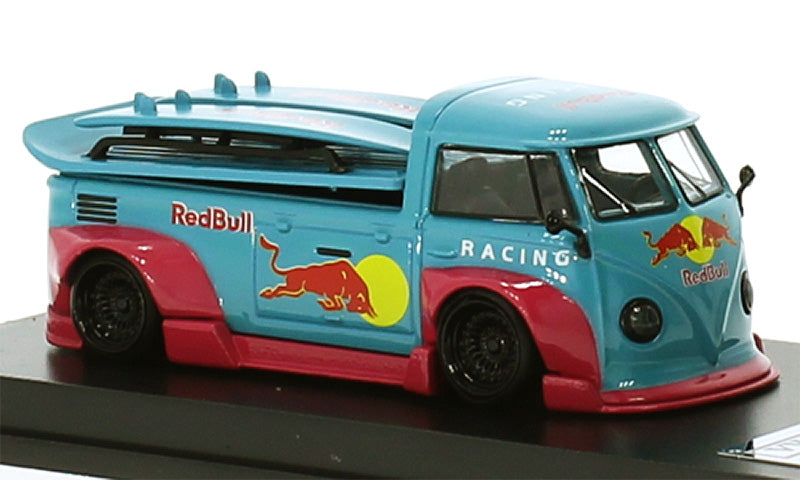 Lang Feng LFM-T1-REDBULL 1/64 Scale Red Bull Racing - Volkswagen T1 Pickup RWB