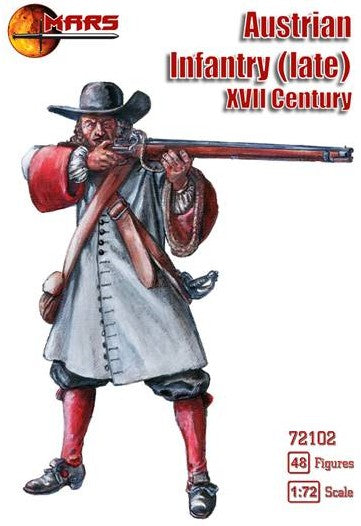 Mars Models 72102 1/72 XVII Century (Late) Austrian Infantry (48)