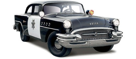 Maisto 31295BLK 1/26 1955 Buick Century California Highway Patrol (Black)