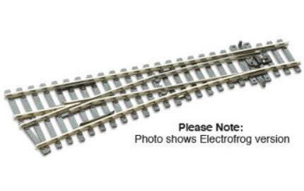 Peco SLE92 HO Code 100 Small Left Hand Turnout (24" Radius) w/Electrified Frog