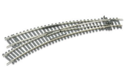 Peco ST245 HO Code 100 Curved Left Hand Turnout (Between 14-5/8" & 17-1/4" Radius)