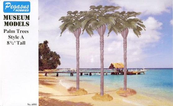 Pegasus Hobbies 6501 Palm Trees 8.5" w/Fan Leaf (3)