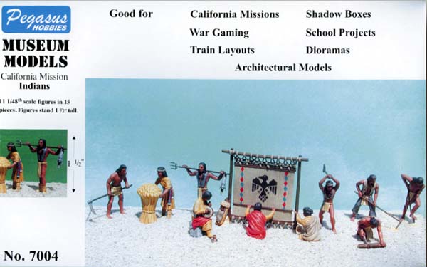 Pegasus Hobbies 7004 1/48 California Mission Indians Set #1 (11)