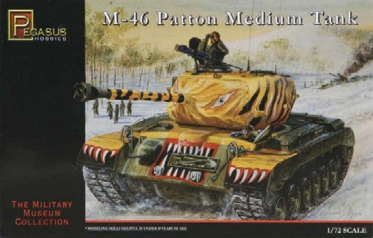Pegasus Hobbies 7506 1/72 M46 Med Patton Korean War Tank