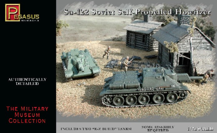 Pegasus Hobbies 7664 1/72 Soviet Su122 Self-Propelled Howitzer (2) (Snap)