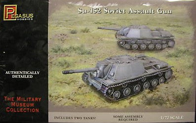 Pegasus Hobbies 7668 1/72 Soviet Su152 Tank w/Assault Gun (2) (Snap)