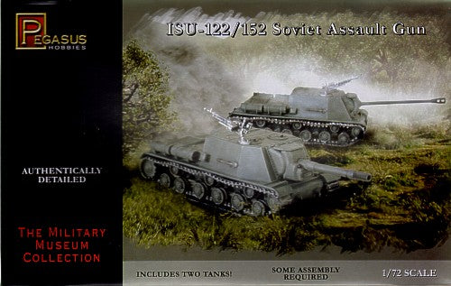 Pegasus Hobbies 7670 1/72 Soviet ISU122/152 Assault Gun Tank (2) (Snap)