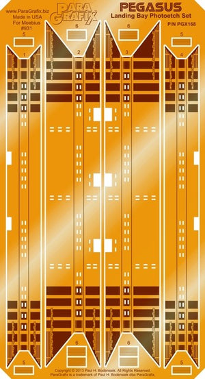 Paragrafix 168 1/4105 Battlestar Galactica: Pegasus Landing Bay Photo-Etch Set for MOE