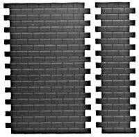 Pikestuff 1006 HO Short Interlocking Concrete Block Sheets (8)