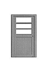 Pikestuff 1104 HO 3-Panel Window Door (3)
