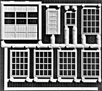 Pikestuff 3000 HO Machine Shop Doors & Windows (8)
