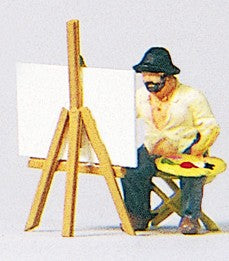 Preiser 28050 HO Landscape Painter w/Easel & Painting