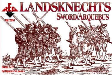 Red Box Figures 72057 1/72 Landsknechts Sword/Arquebus XVI Century (34)
