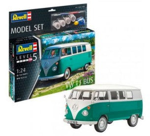 Revell 67675 1/24 VW T1 Samba Bus Hardtop w/paint & glue