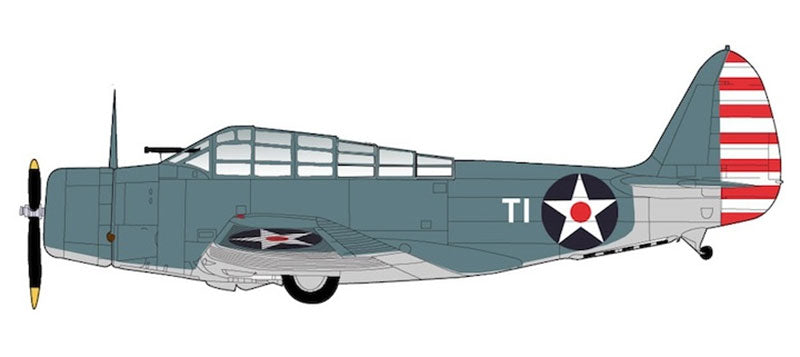 Hobby Master SM8011 1/72 Scale TBD-1 Devastator - White T-1 Lt. Cdr. James