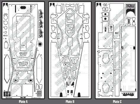 Scale Motorsport 8075 1/12 Wolf WR1 F1 Photo-Etch Detail Set For TAM