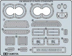 Tamiya 12623 1/24 Nissan GTR Photo-Etched Detail Set