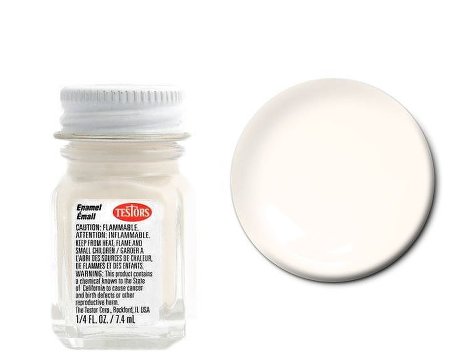 Testors 1117 1/4oz. Bottle Finishing Enamel Light Ivory (6/Bx)