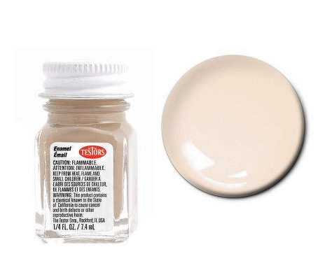 Testors 1118 1/4oz. Bottle Finishing Enamel Sand Beige (6/Bx)