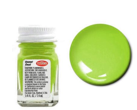 Testors 1125 1/4oz. Bottle Finishing Enamel Sublime Green (6/Bx)