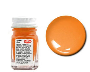 Testors 1127 1/4oz. Bottle Finishing Enamel Gloss Orange (6/Bx)