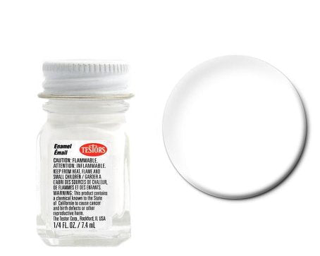 Testors 1145 1/4oz. Bottle Finishing Enamel Gloss White (6/Bx)