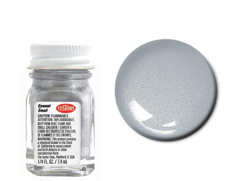 Testors 1146 1/4oz. Bottle Finishing Enamel Metallic Silver (6/Bx)