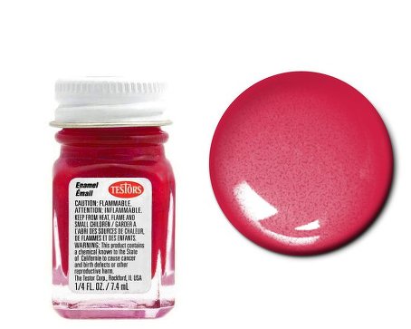 Testors 1152 1/4oz. Bottle Finishing Enamel Metallic Red (6/Bx)