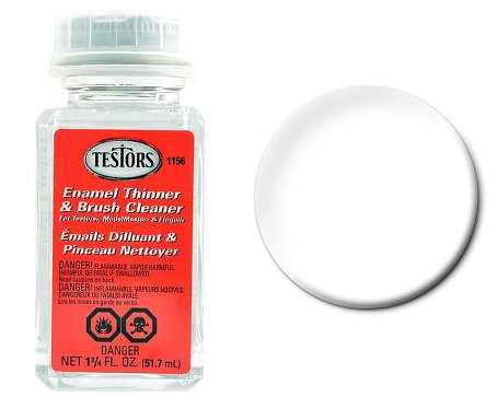 Testors 1156 1-3/4oz. Bottle Enamel Thinner & Brush Cleaner (6/Bx)