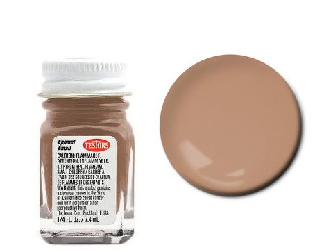 Testors 1167 1/4oz. Bottle Finishing Enamel Flat Desert Tan (6/Bx)