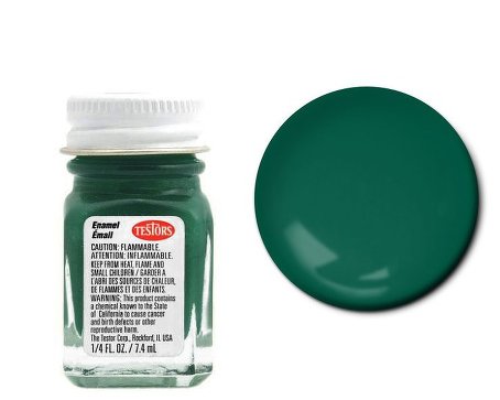 Testors 1171 1/4oz. Bottle Finishing Enamel Flat Beret Green (6/Bx)