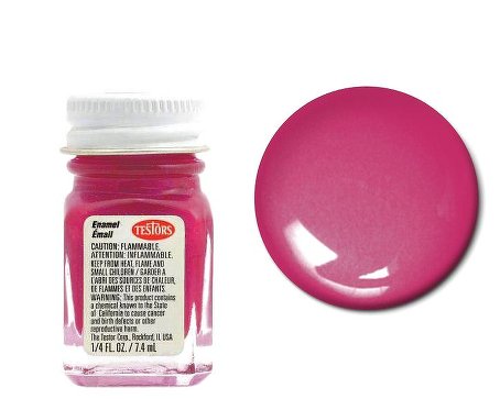Testors 1187 1/4oz. Bottle Finishing Enamel Gloss Magenta (6/Bx)